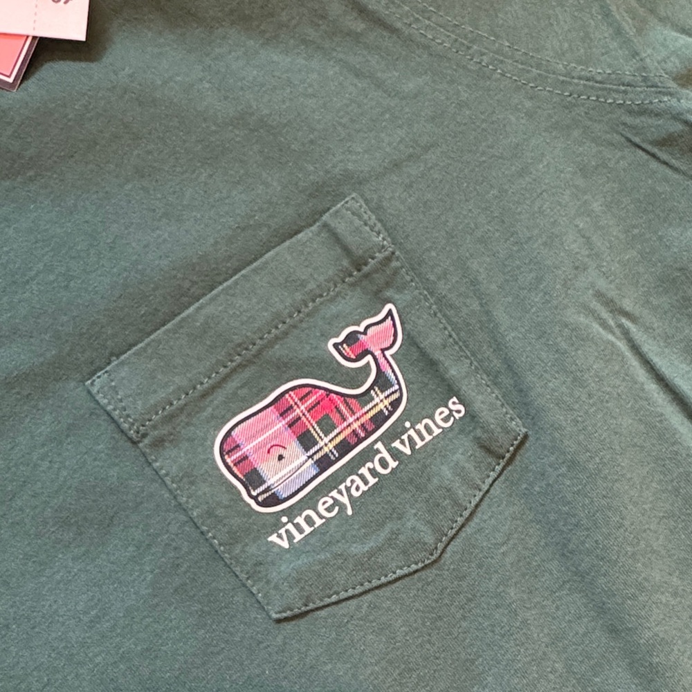 NWT Vineyard Vines Women’s Green and Plaid Pajama Set / Bundle - Picture 3 of 7